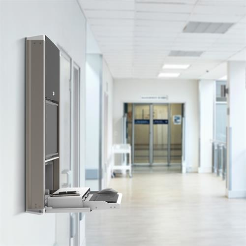 CareFit Enclosure (snow white) Wall-mount computer workstation