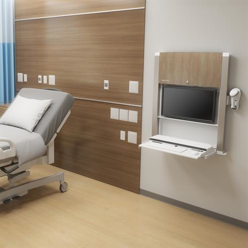 CareFit Enclosure (snow white) Wall-mount computer workstation