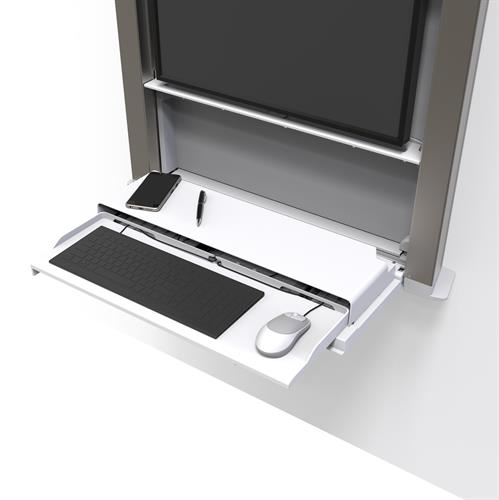 CareFit Enclosure (snow white) Wall-mount computer workstation