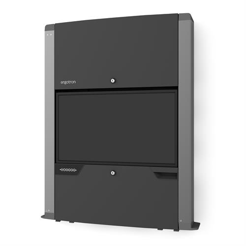 Carefit Enclosure (matte Black) Wall-mount Computer Workstation