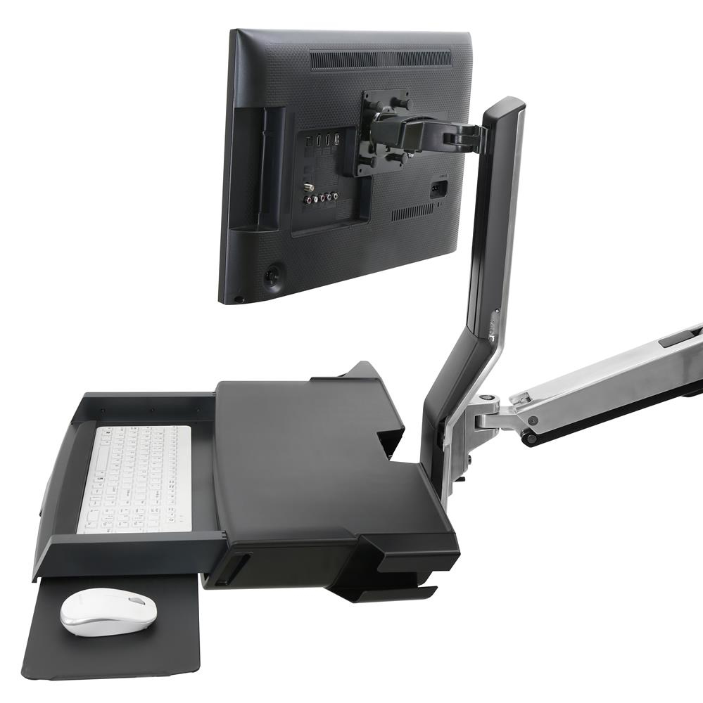 SV Combo System with Worksurface & Pan, Medium CPU Holder (aluminum)