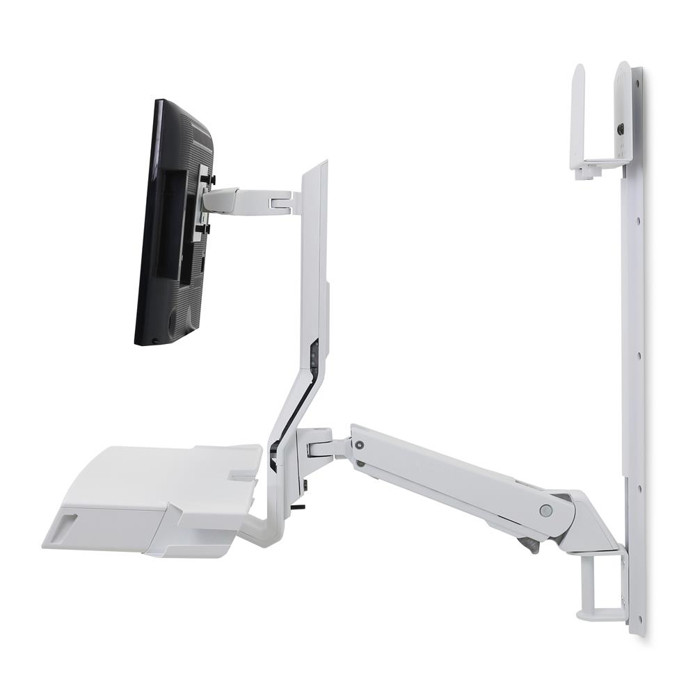 SV Combo System with Worksurface & Pan, Medium CPU Holder (white)
