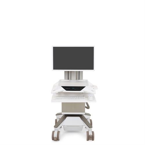 CareFit Pro Electric Lift Cart, LiFe Powered - Full-Featured Medical Cart CHE