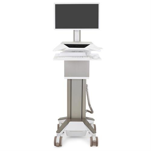 CareFit Pro Electric Lift Cart, LiFe Powered - Full-Featured Medical Cart CHE