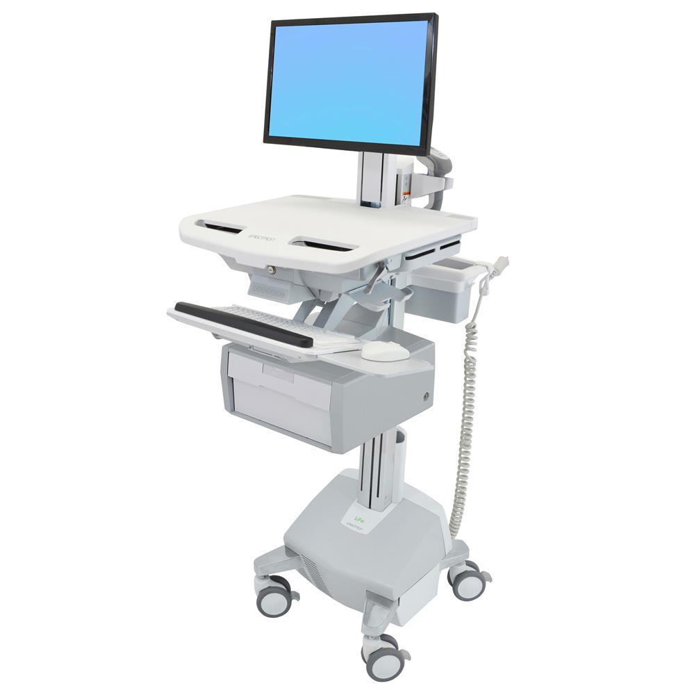 StyleView Cart with LCD Pivot, LiFe Powered, 1 Tall Drawer (1x1), CHE