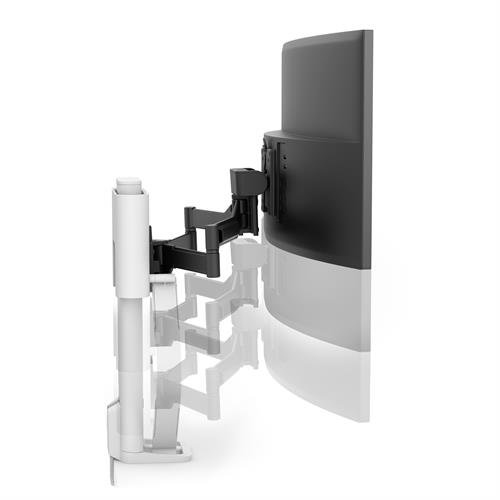 Monitor Mount - TRACE - Desk - 1 monitor - Tilt/Pan/Rotate - up to 38in - White