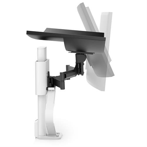 Monitor Mount - TRACE - Desk - 1 monitor - Tilt/Pan/Rotate - up to 38in - White