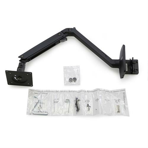 MXV Desk Monitor Arm (matte black) with 2-Piece Clamp