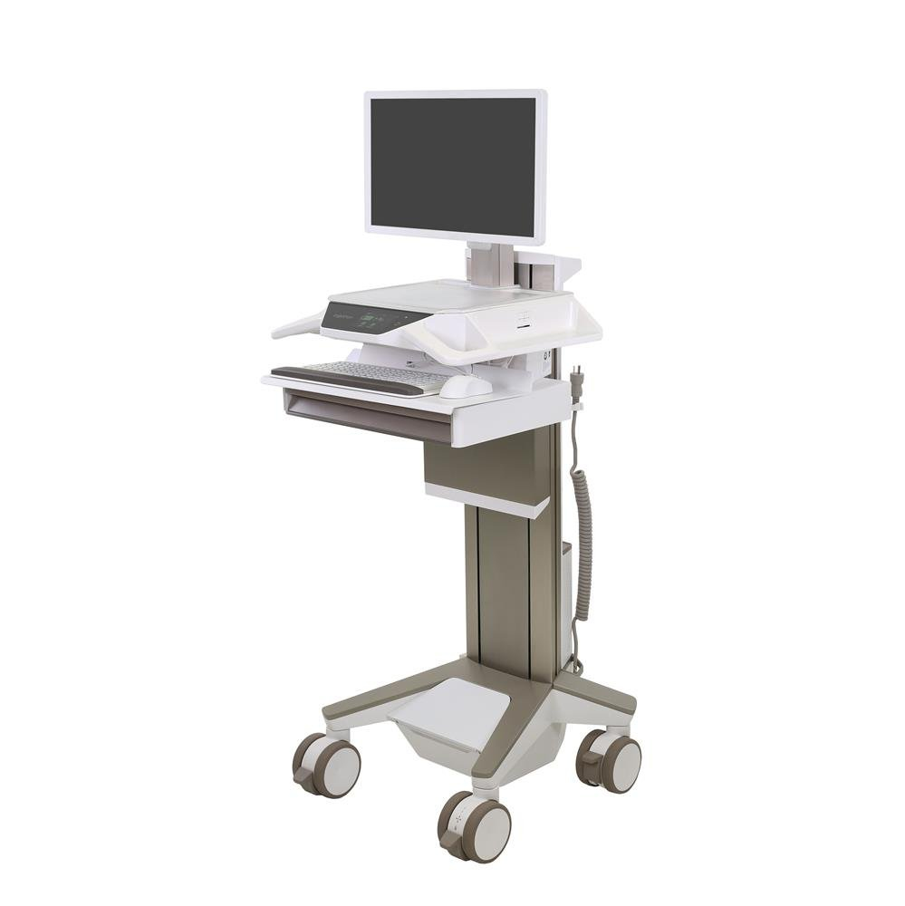 CareFit Pro Electric Lift Cart, LiFe Powered, 1 Drawer (1x1), CHE