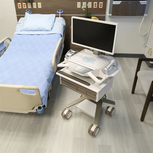 CareFit Pro Electric Lift Cart, LiFe Powered, 5 Drawers (4x1+1), CHE
