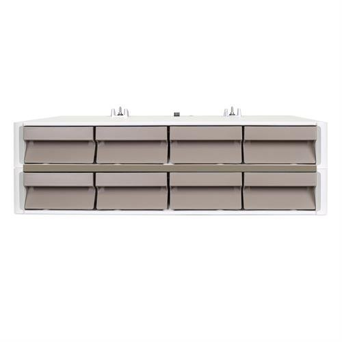 CareFit Pro Electric Lift Cart, LiFe Powered, 8 Drawers (4x2), EU
