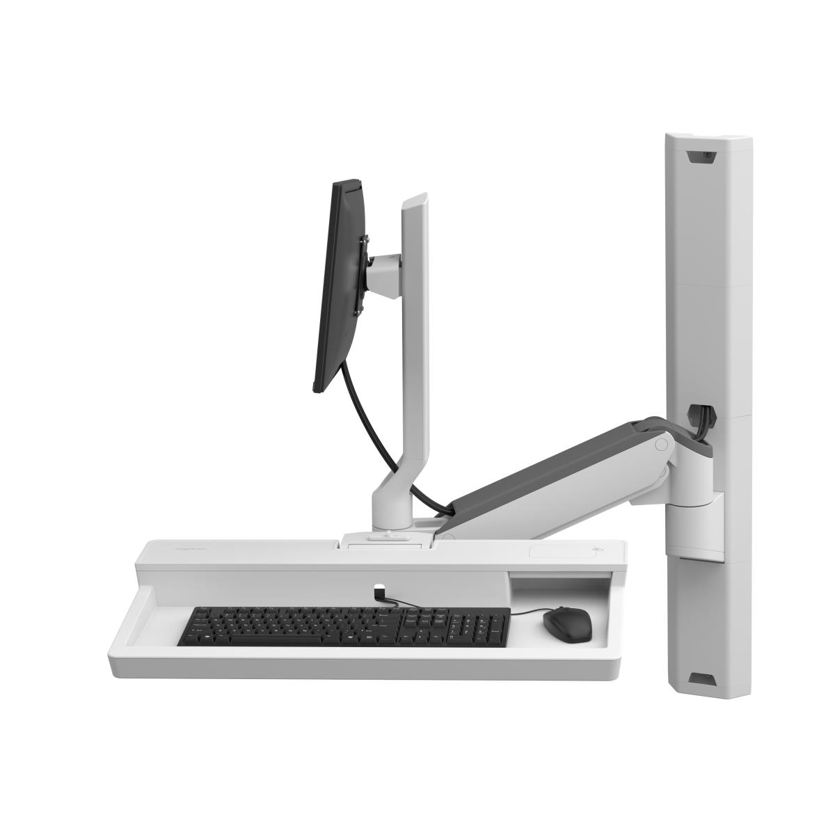 CareFit Combo System Keyboard & Monitor Mount Workstation - Shelf area