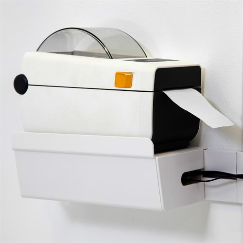 Printer Bracket for Wall Track White