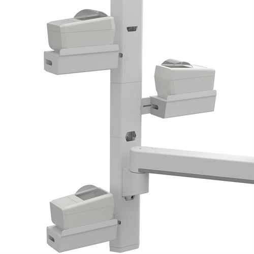 Printer Bracket for Wall Track White