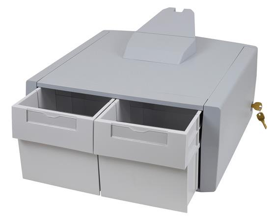 Styleview Cart With LCD Pivot LiFe Powered 2 Tall Drawers (2 Medium Tall Drawers X 1 Row) EU