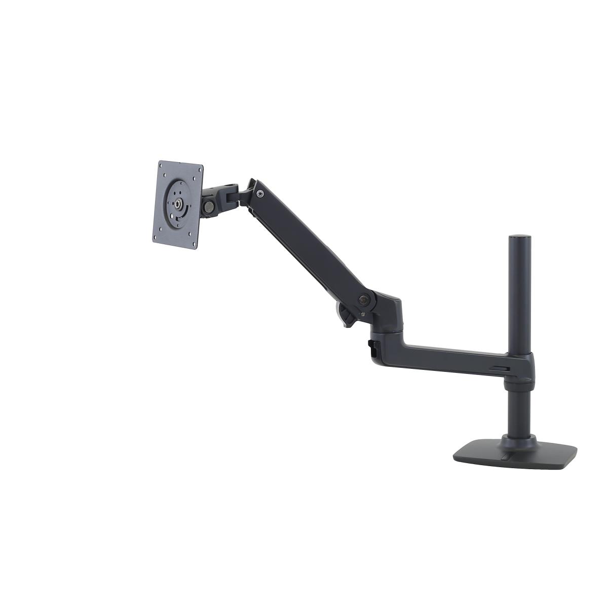 LX Desk Monitor Arm, Tall Pole (matte black) Single Monitor Mount
