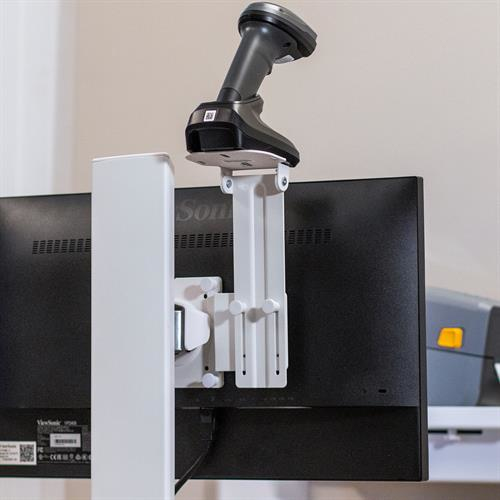 Top-Mount Scanner Holder, VESA Attach - White