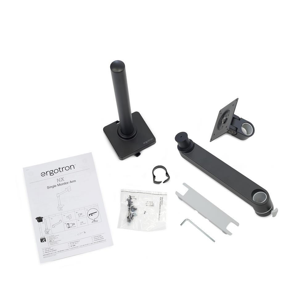 Monitor Mount - NX - Desk - 1 monitor - Tilt/Pan/Rotate - up to 34in - Black