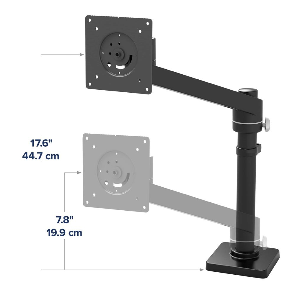 Monitor Mount - NX - Desk - 1 monitor - Tilt/Pan/Rotate - up to 34in - Black