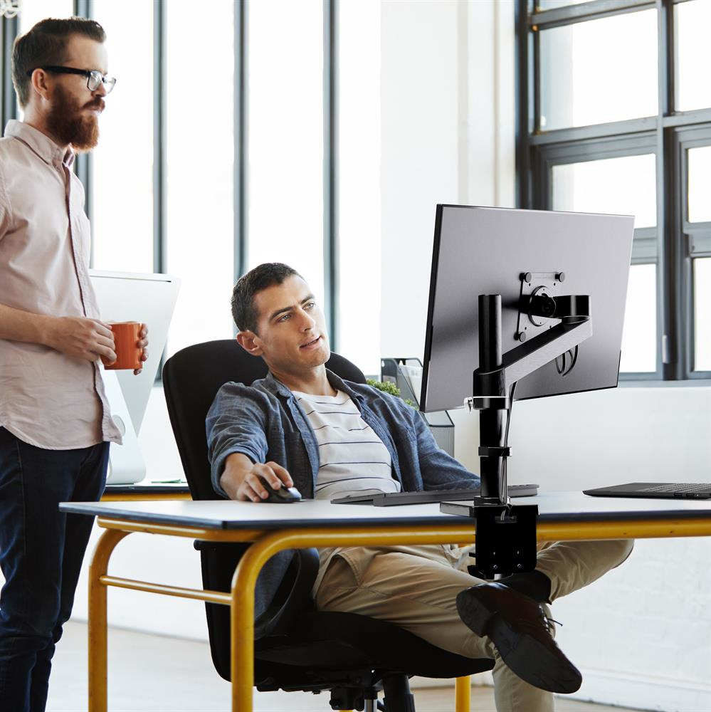 Monitor Mount - NX - Desk - 1 monitor - Tilt/Pan/Rotate - up to 34in - Black