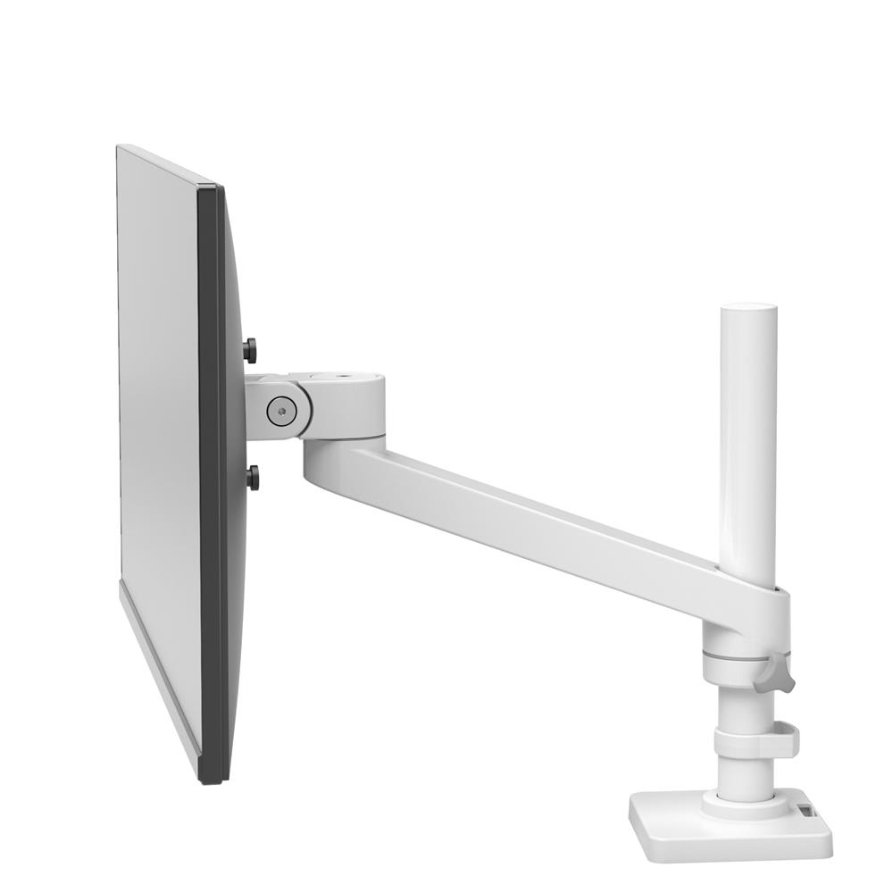 Monitor Mount - NX - Desk - 1 monitor - Tilt/Pan/Rotate - up to 34in - White