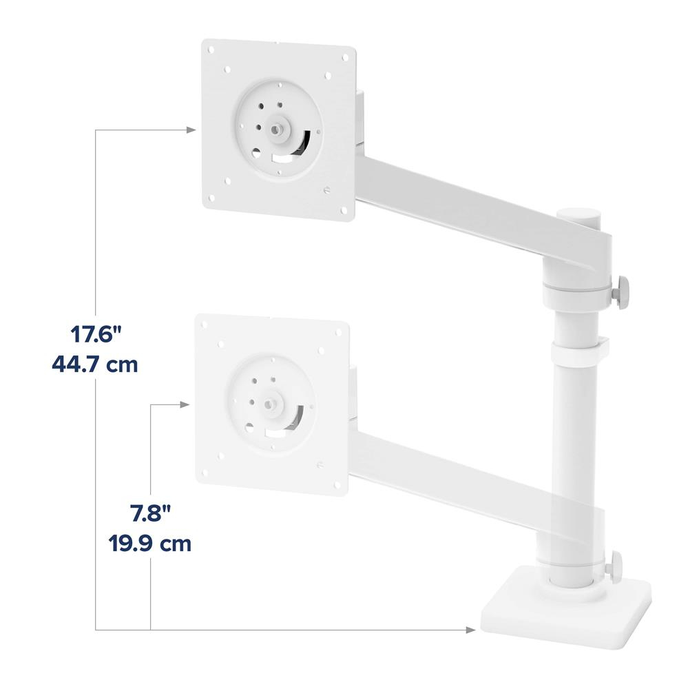 Monitor Mount - NX - Desk - 1 monitor - Tilt/Pan/Rotate - up to 34in - White
