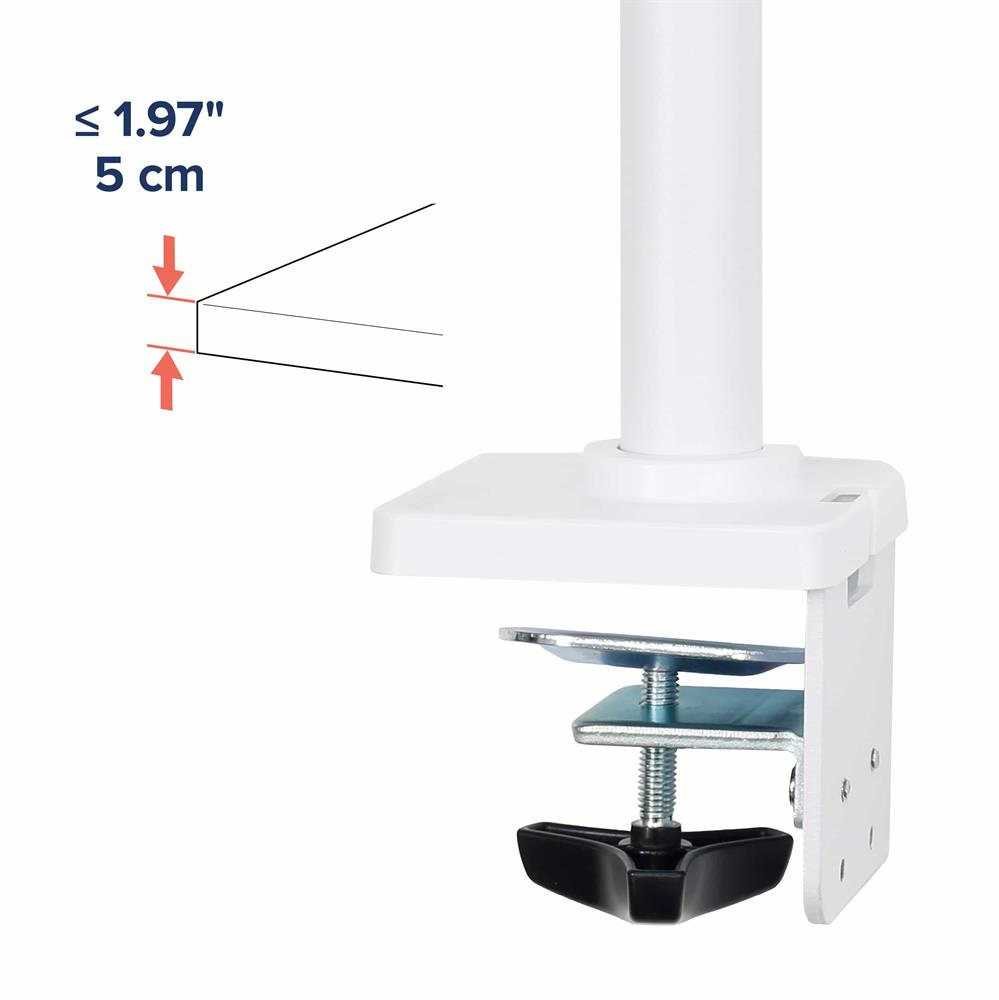 Monitor Mount - NX - Desk - 1 monitor - Tilt/Pan/Rotate - up to 34in - White