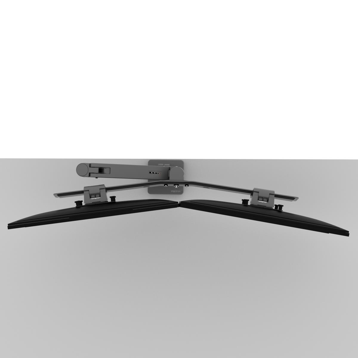 Lx Pro Arm Dual Direct Desk Mount - Industrial Grey