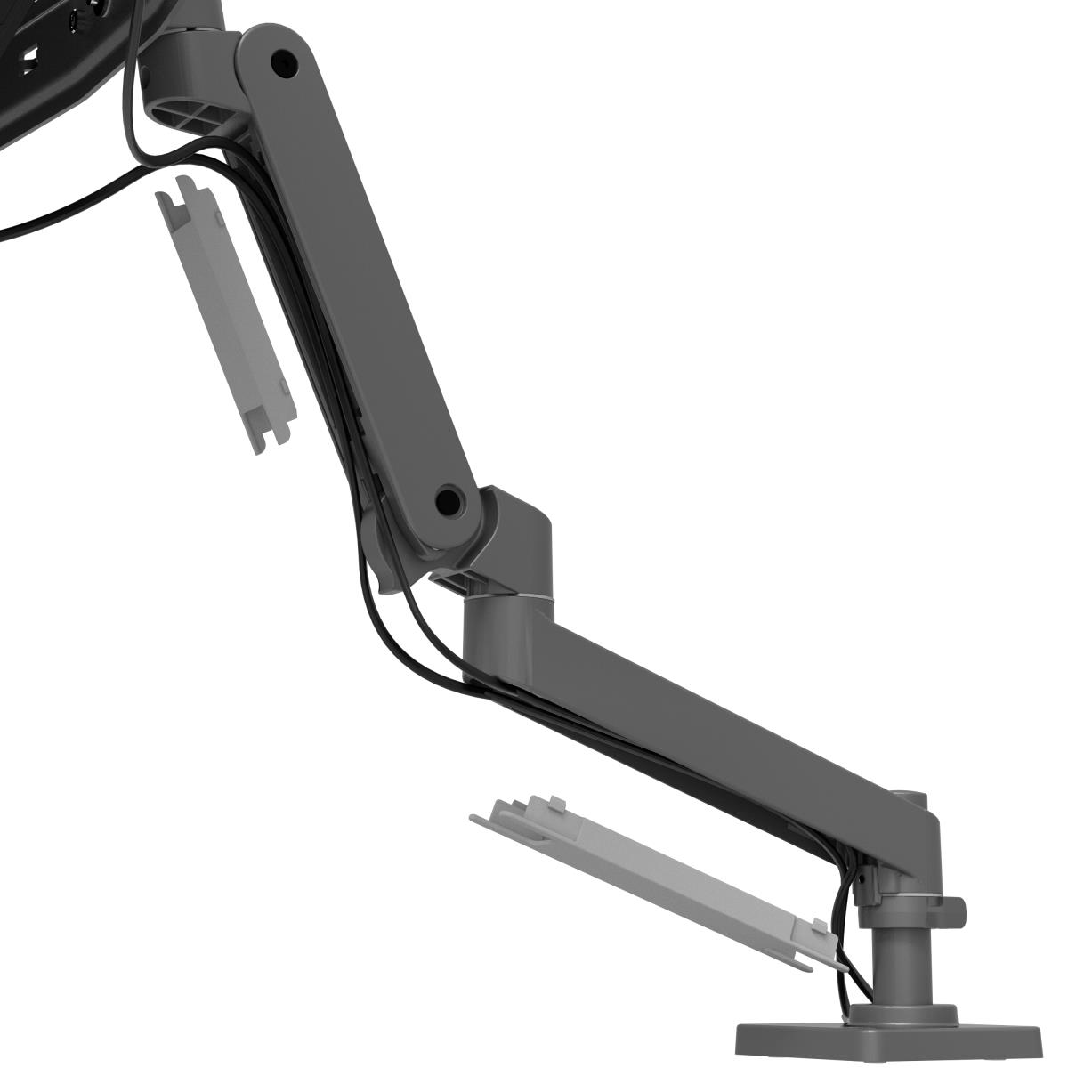 Lx Pro Arm Dual Direct Desk Mount - Industrial Grey
