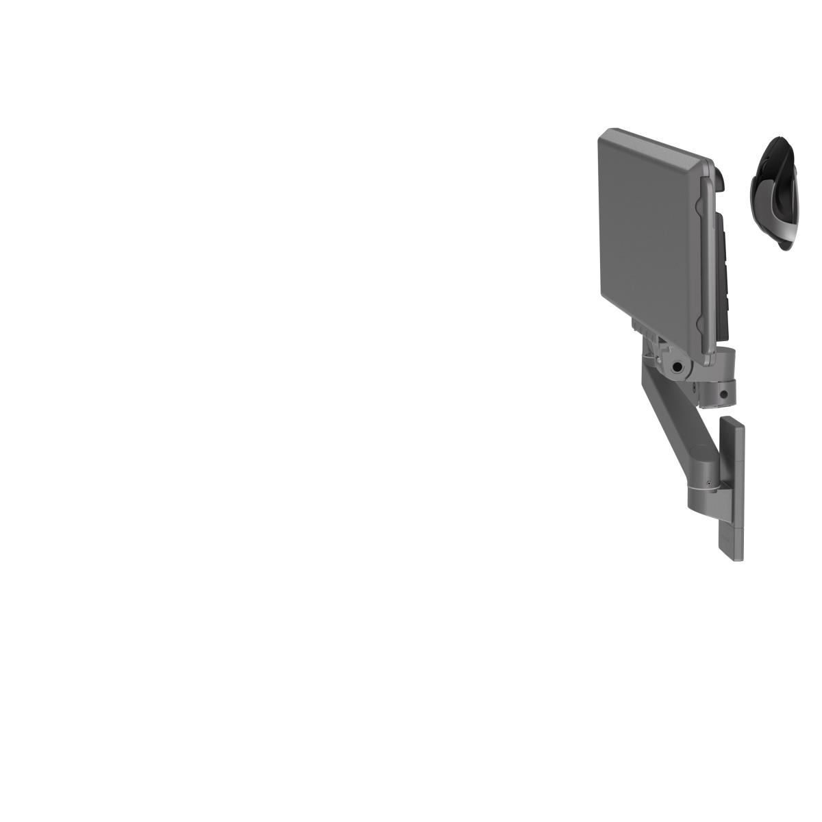 Lx Pro Arm Keyboard Tray Wall Mount - Industrial Grey