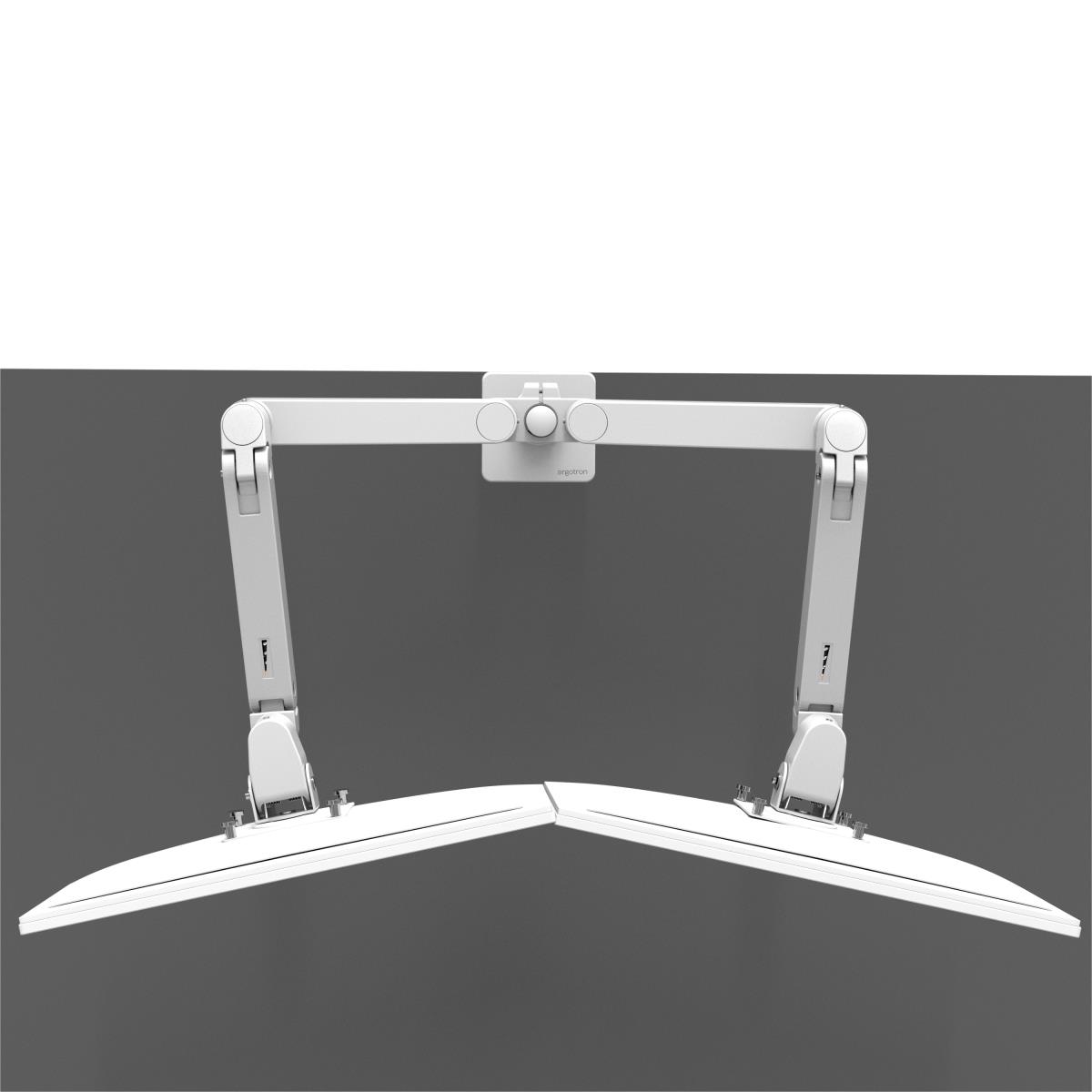 Monitor Mount - LX Pro Dual Side-by-Side Arm - Desk - 2 monitor - Tilt/Pan/Rotate - up to 27in - White