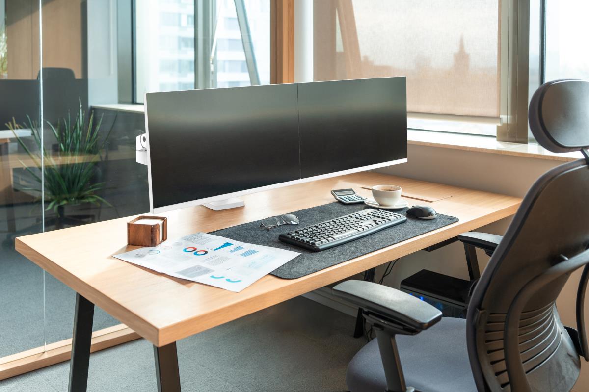 Monitor Mount - LX Pro Dual Side-by-Side Arm - Desk - 2 monitor - Tilt/Pan/Rotate - up to 27in - White