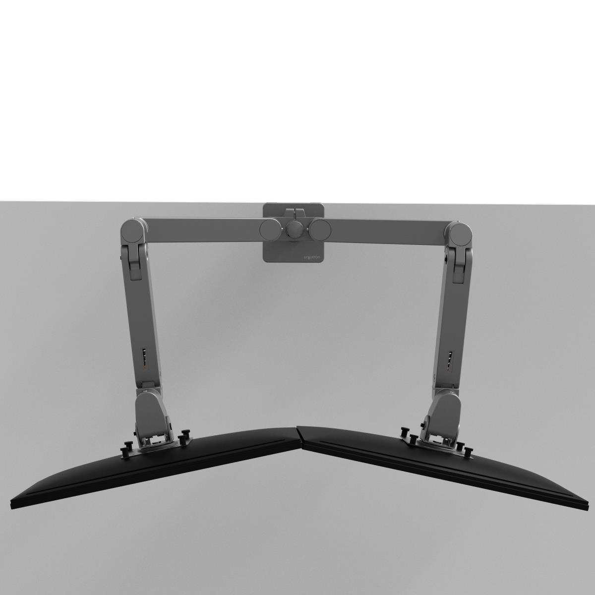 Monitor Mount - LX Pro Dual Side-by-Side Arm - Desk - 2 monitor - Tilt/Pan/Rotate - up to 27in - Dark Grey