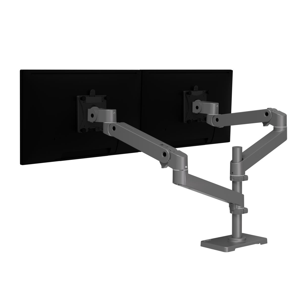 Monitor Mount - LX Pro Dual Stacking Arm - Desk - 2 monitor - Tilt/Pan/Rotate - up to 27in - Dark Grey