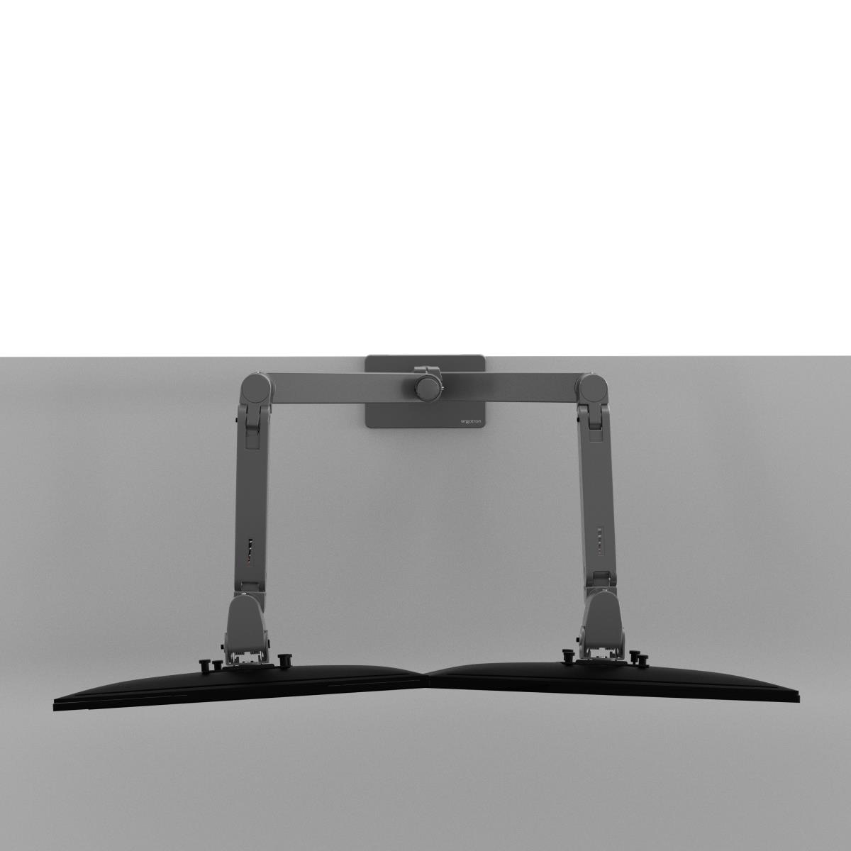 Monitor Mount - LX Pro Dual Stacking Arm - Desk - 2 monitor - Tilt/Pan/Rotate - up to 27in - Dark Grey