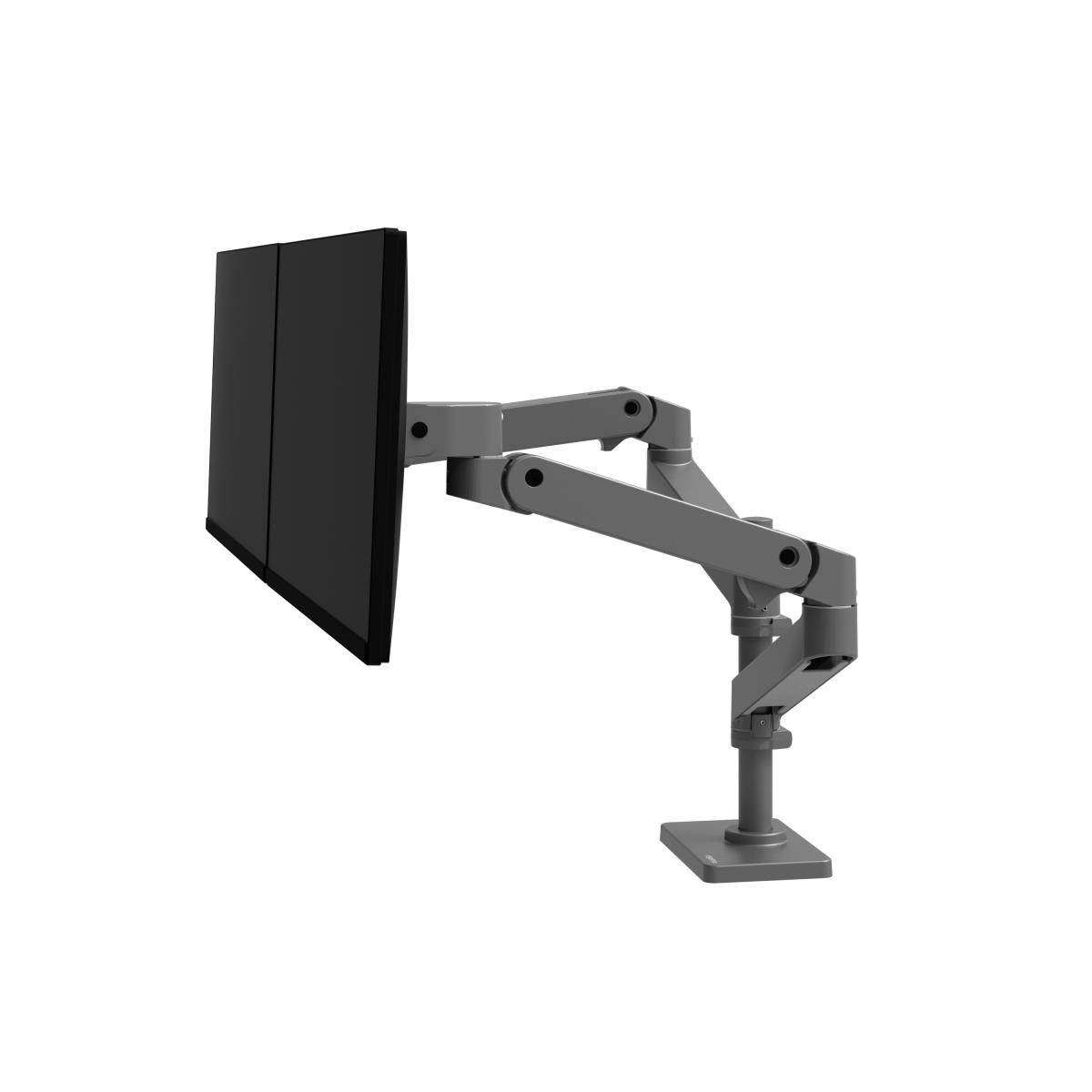 Monitor Mount - LX Pro Dual Stacking Arm - Desk - 2 monitor - Tilt/Pan/Rotate - up to 27in - Dark Grey