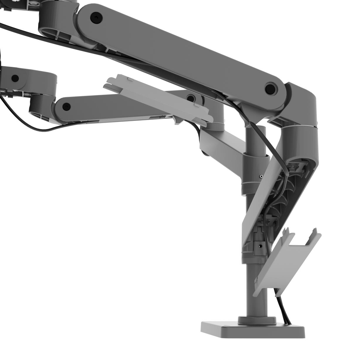 Monitor Mount - LX Pro Dual Stacking Arm - Desk - 2 monitor - Tilt/Pan/Rotate - up to 27in - Dark Grey