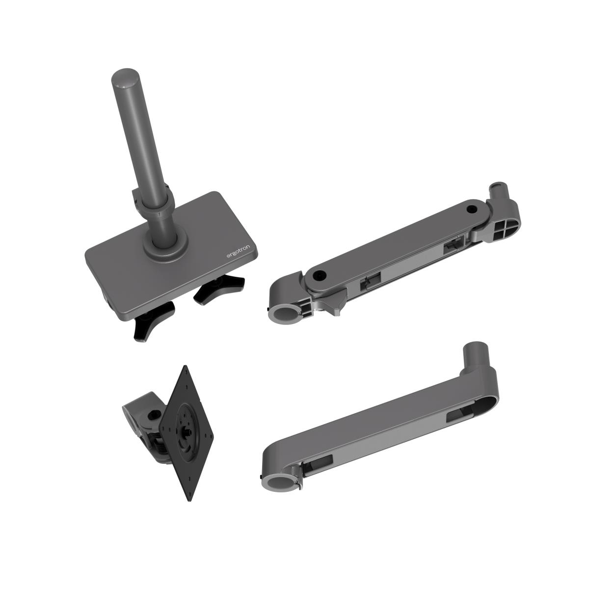 Lx Pro Arm Single Display Tall Pole - Industrial Grey