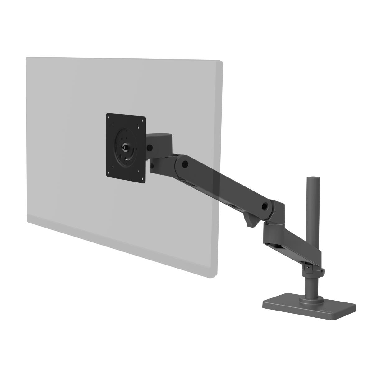 Lx Pro Arm Single Display Tall Pole - Industrial Grey
