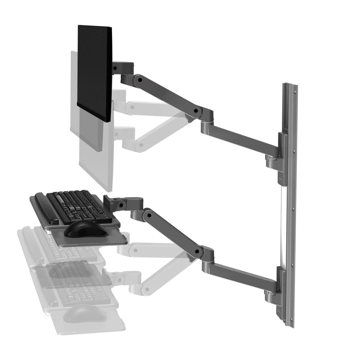 Monitor Mount - LX Pro -  Wall - 1 monitor - Tilt/Pan/Rotate - up to 34in - Dark Grey