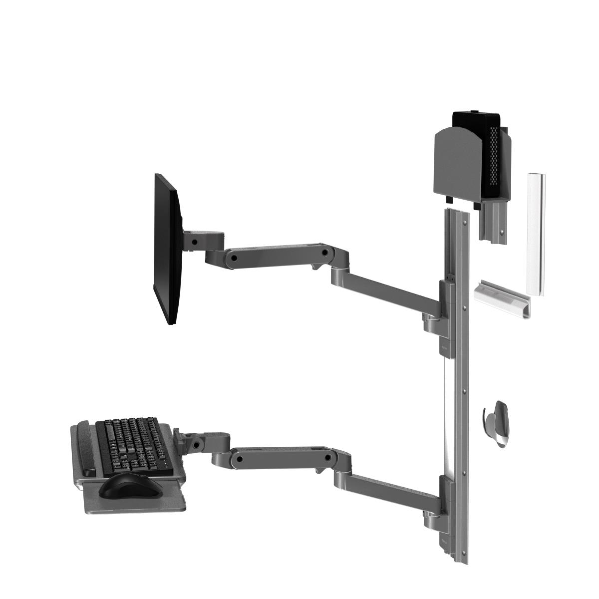 Monitor Mount - LX Pro -  Wall - 1 monitor - Tilt/Pan/Rotate - up to 34in - Dark Grey