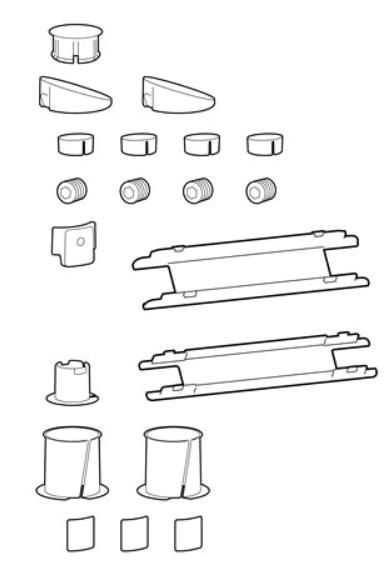 Accessory - Spare Parts Kit Lx Pro Desk Skus - Industrial Grey