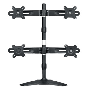 Desk Mounting Stand For Quadruple Monitors 15-24i/max 8kg Per Hinge/tilt Max 20o/swivel 20o/rotate 3