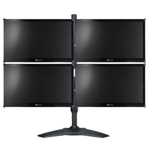 Desk Mounting Stand For Quadruple Monitors 15-24i/max 8kg Per Hinge/tilt Max 20o/swivel 20o/rotate 3
