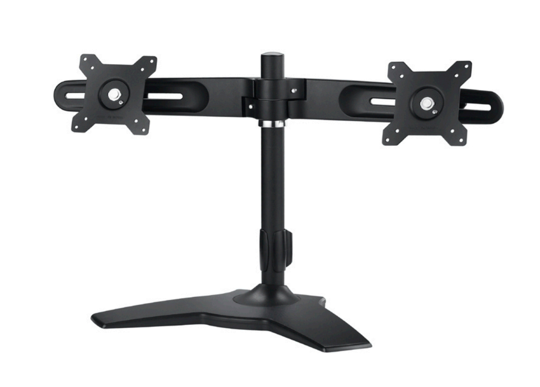 Desk Mounting Stand For Dual Monitors 15-24i/max 12kg Per Hinge/tilt Max 20o/swivel 20o/rotate 360o