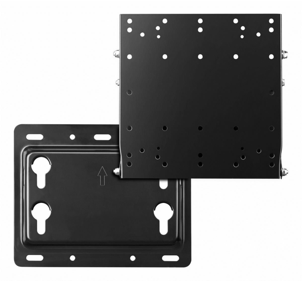 Small Mounting Kit For Ceiling Or Wall 15-27i/max 60kg/15o Tilt/black
