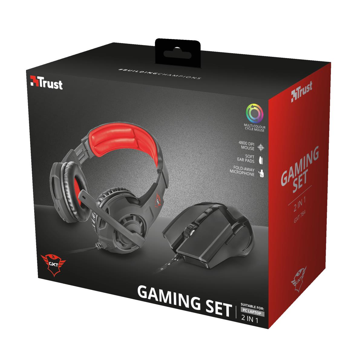Headset - Gxt 784 Gaming - Stereo 3.5mm - Wired And Mouse