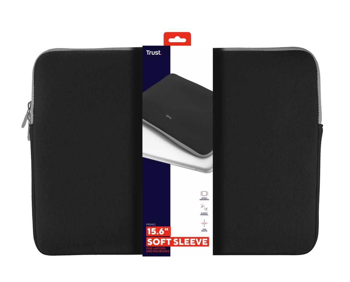 Primo Soft Sleeve For 15.6in Laptops Black