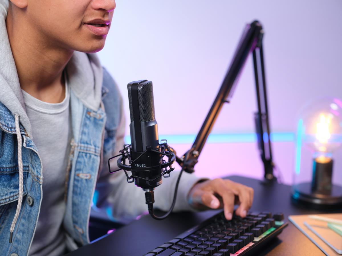 Microphone Arm Gxt 253 Emita Streaming Black