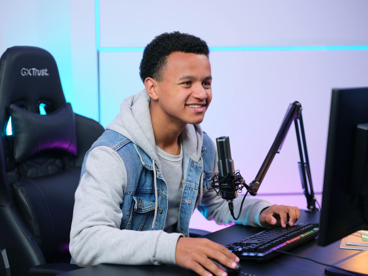 Microphone Arm Gxt 253 Emita Streaming Black